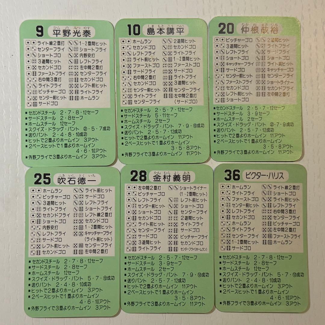 近鉄バファローズ57年 タカラ野球カード30枚セット #金村義明 #鈴木啓示