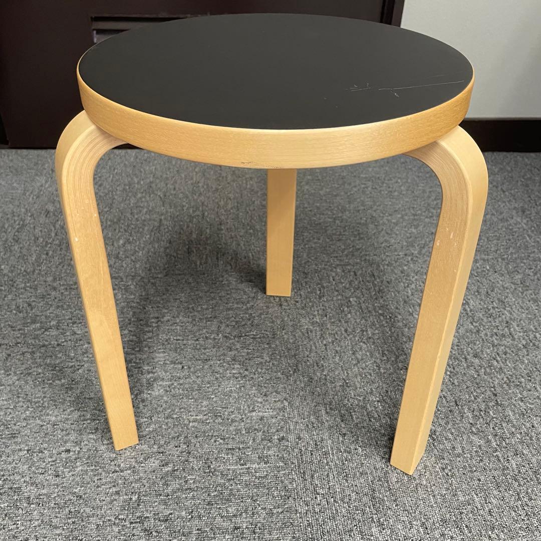 【送料込】アルテック Artek スツール60　黒　チェア　椅子