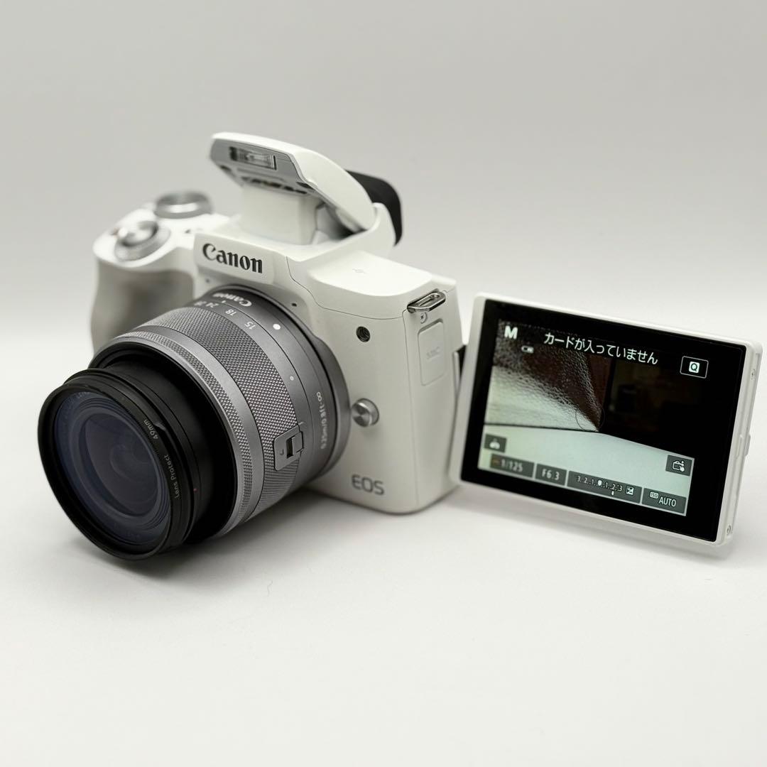 Canon EOS Kiss M2 ホワイト レンズセット