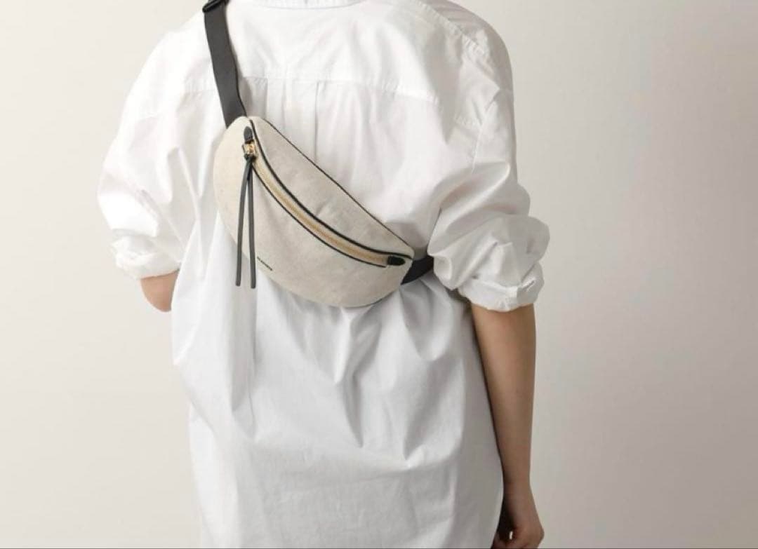 JIL SANDER ジルサンダー ボディバッグ キャンバス×レザー　美品