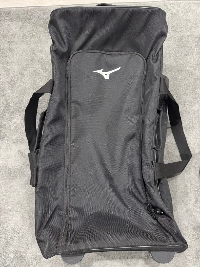 【中古品】ミズノ　キャスター付き　スポーツバッグ　野球
