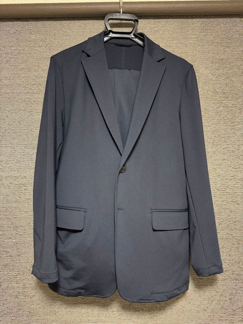 ゼロプレッシャースーツ　ネイビー　ビジネスジャケット　スラックスセット