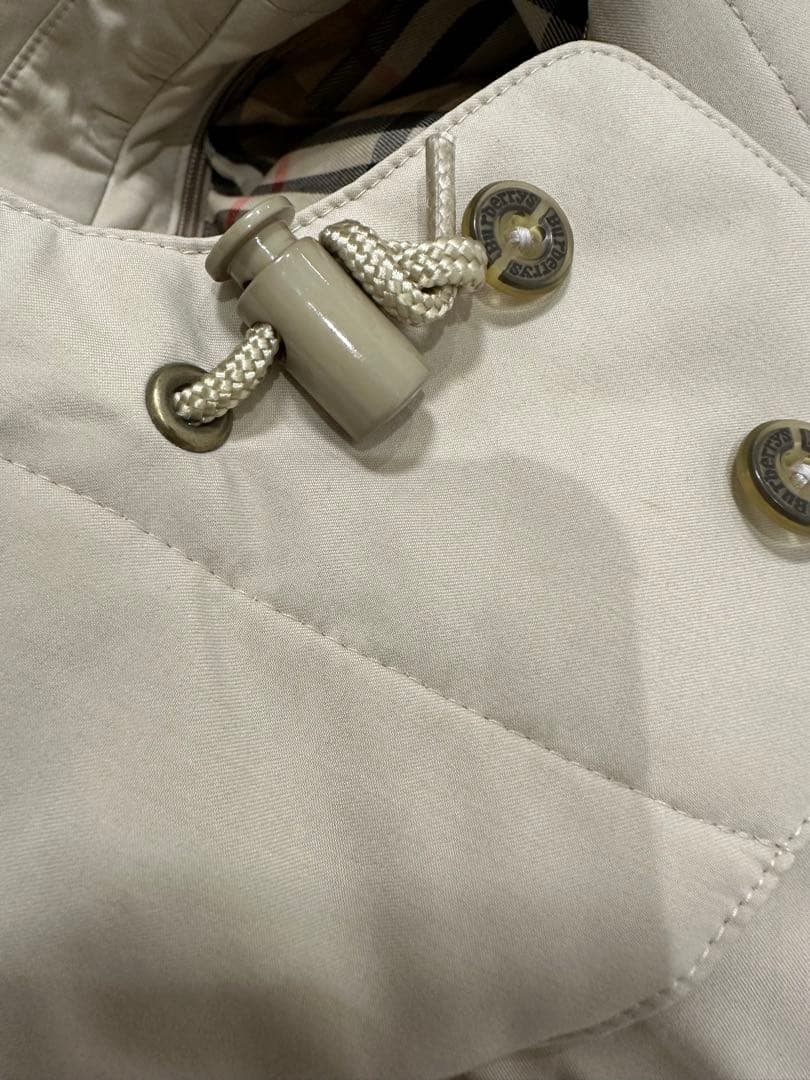 Burberry フード付きモッズコート ベージュ