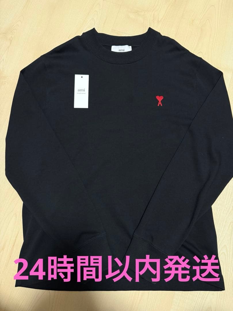 r*離様 AMI Paris グラフィック ロゴ ロング Tシャツ ブラック M