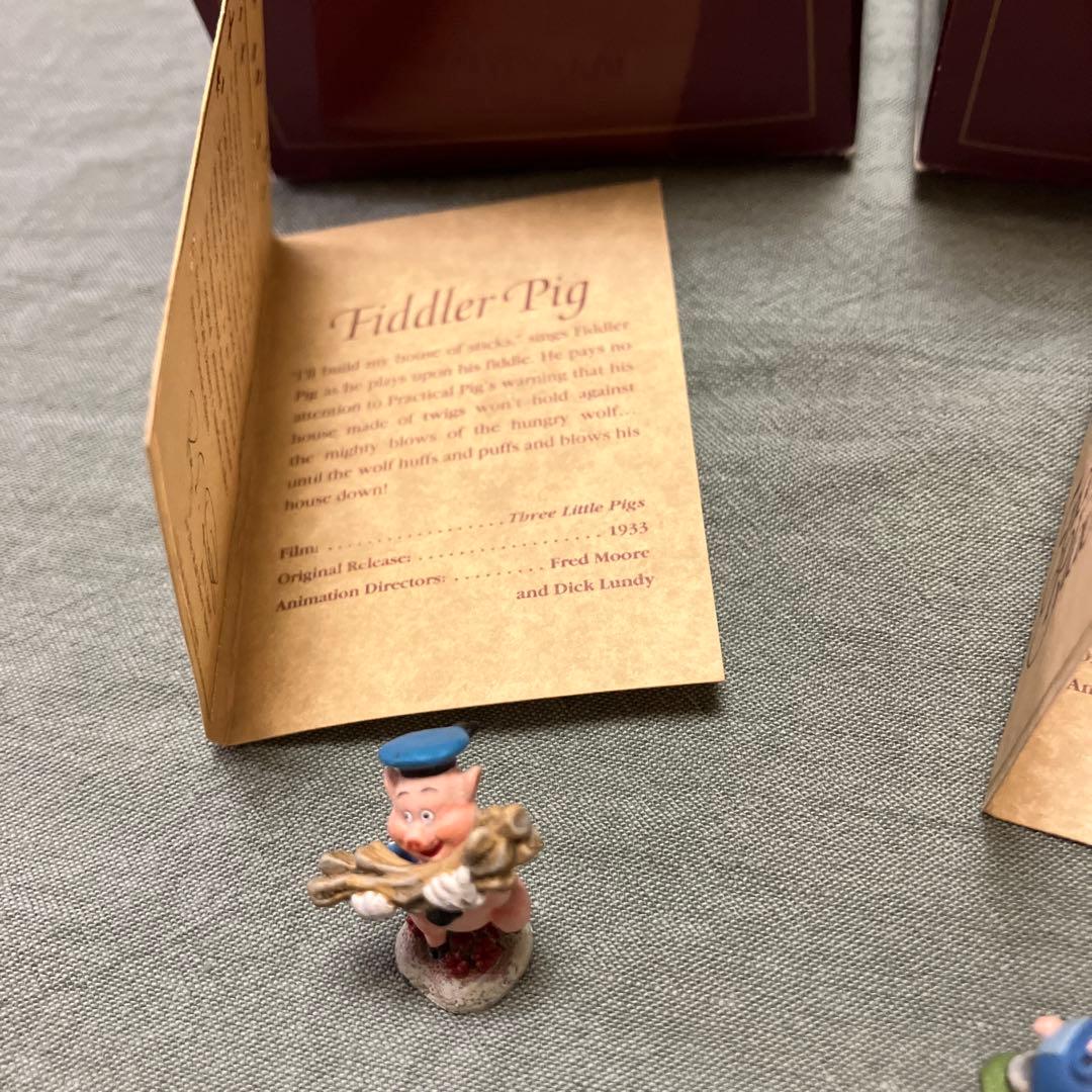 廃盤希少　3点　disney 三匹のこぶた　wdcc ディズニー　フィギュア