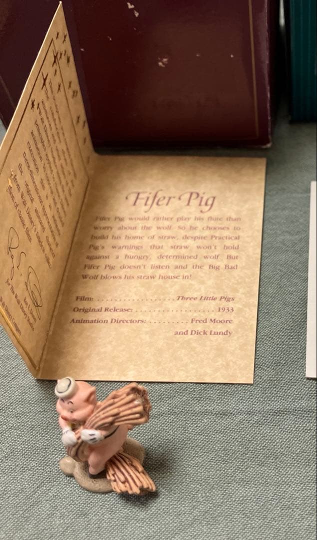 廃盤希少　3点　disney 三匹のこぶた　wdcc ディズニー　フィギュア