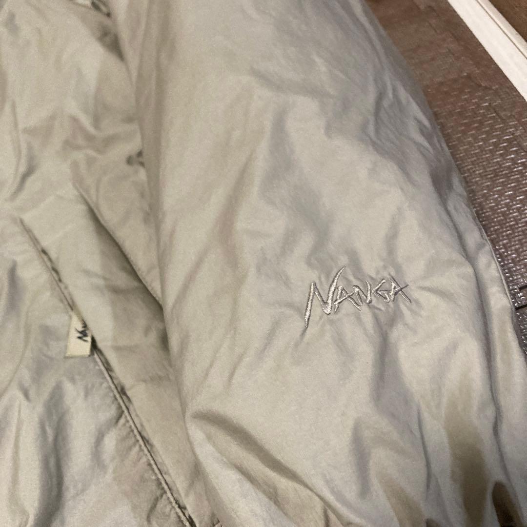 ナンガ　ノーカラー　ダウンジャケット　Lサイズ