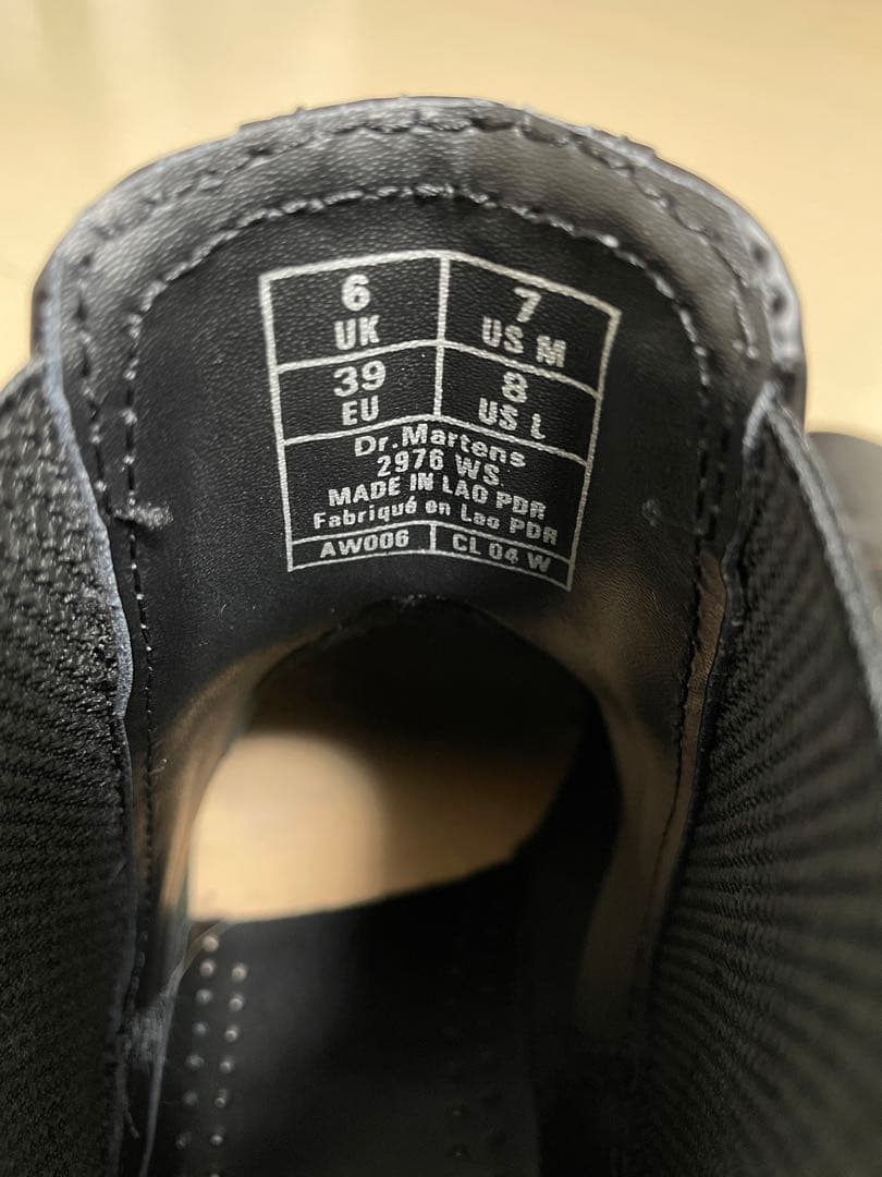 ドクターマーチン　2976 ホワイトステッチ チェルシーブーツ