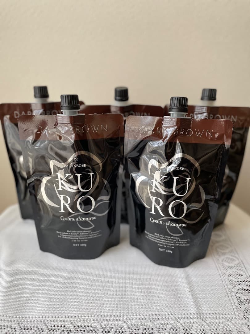 バランローズ　KURO クリームシャンプー ５パック　ダークブラウン