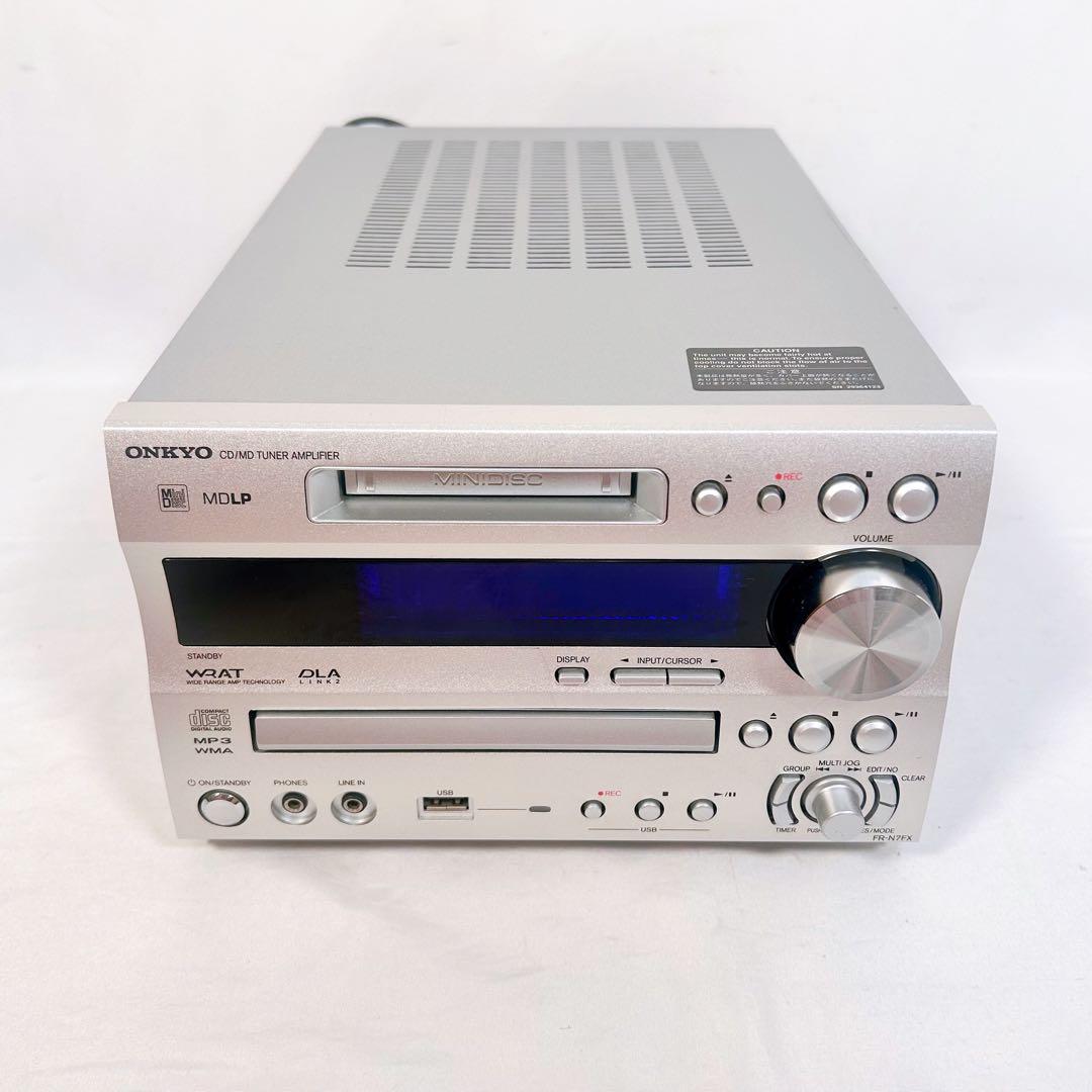 【動作品】ONKYO オンキョー　コンポ　木目 X-N7FX