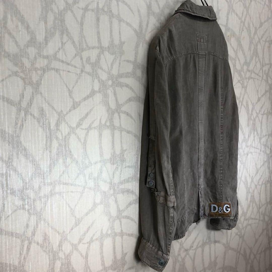 DOLCE＆GABBANA ドルチェ＆ガッバーナ　シャツジャケット　ロゴ　R