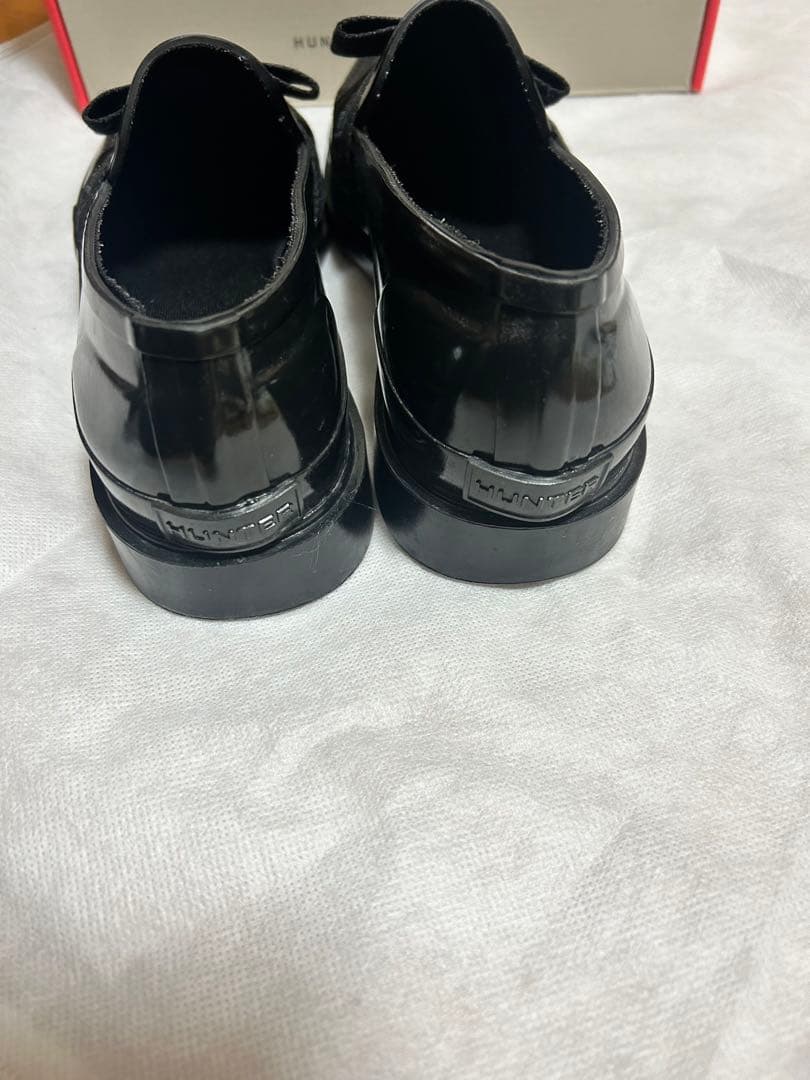 HUNTER ブラック レインシューズ25.5〜26.0