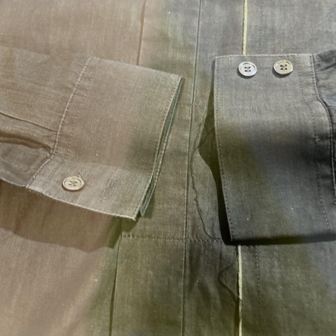 90s ダークショーンベルガー　比翼シャツ　ビンテージ ベルギー製　サイズS