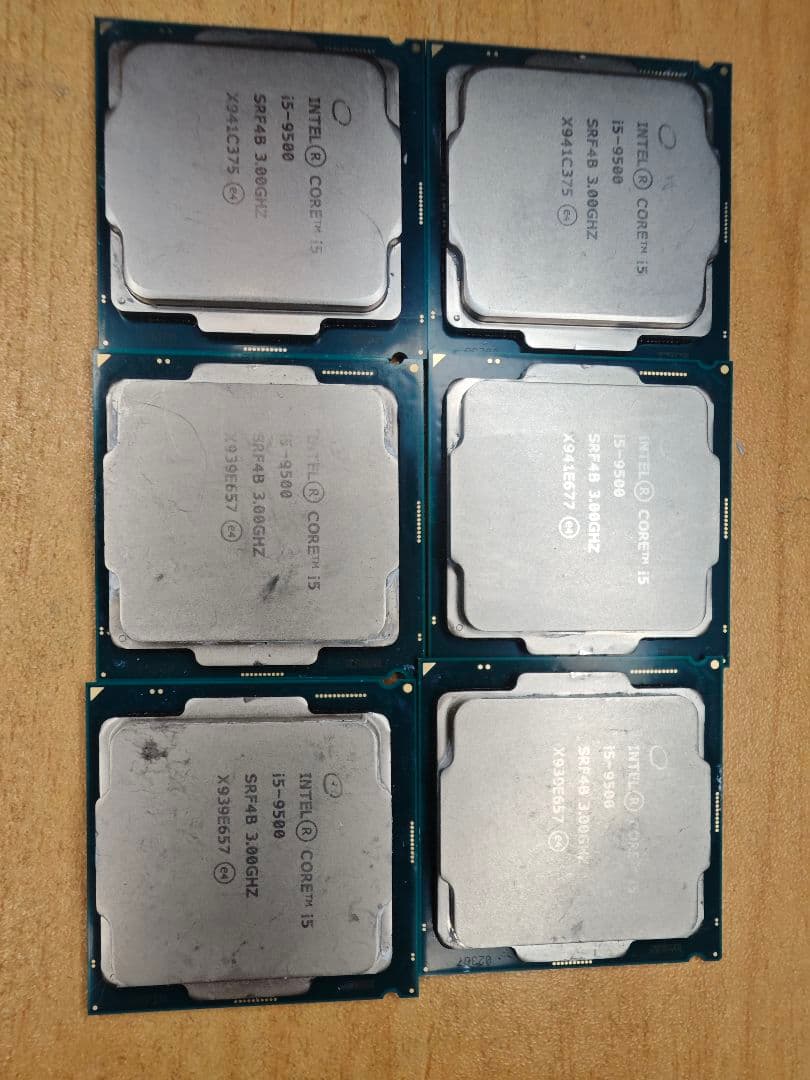 Intel Core i5-9500 CPU 6個セット