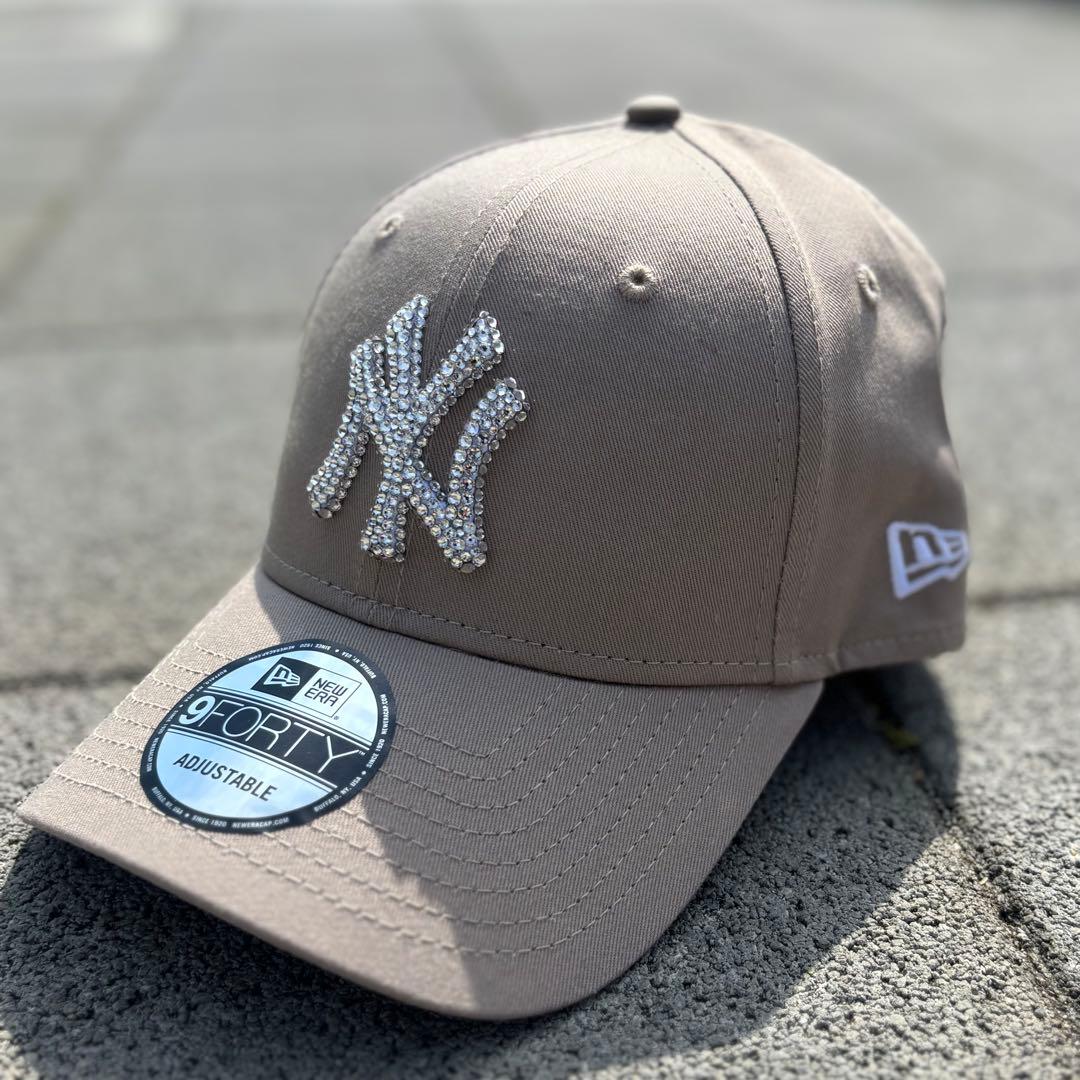 New Era 9FORTY ブラック　ニューエラ　スワロフスキー デコ
