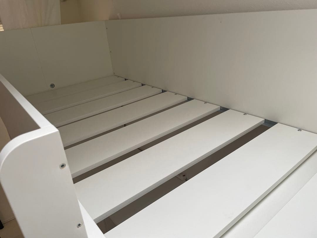 引き取り限定　IKEA ロフトベッド　stuva 机　引き出し付き　白　ホワイト