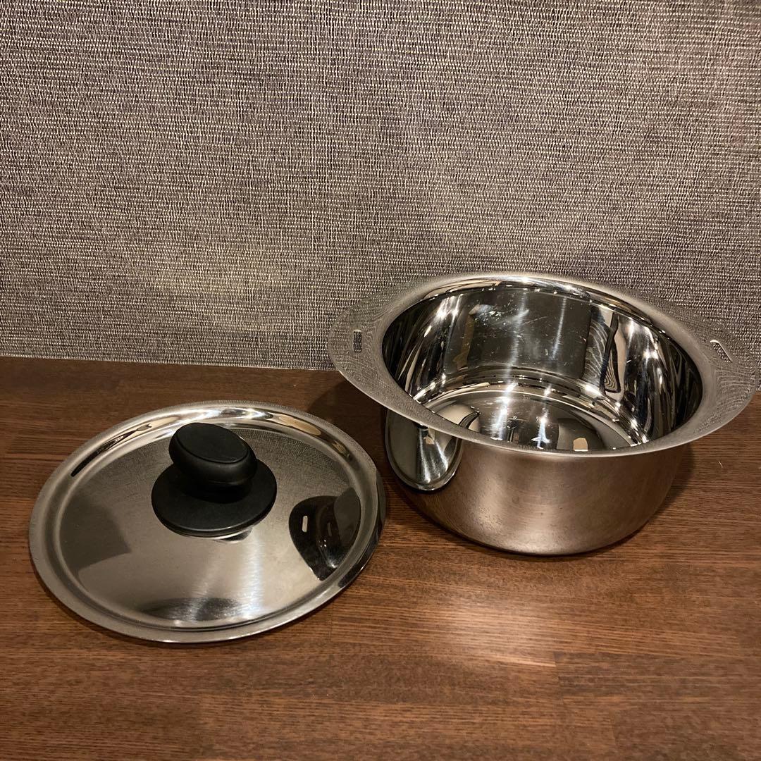 宮崎製作所 十得鍋 ソースポット16㎝＆18㎝　セット　蓋つき　ハンドルなし