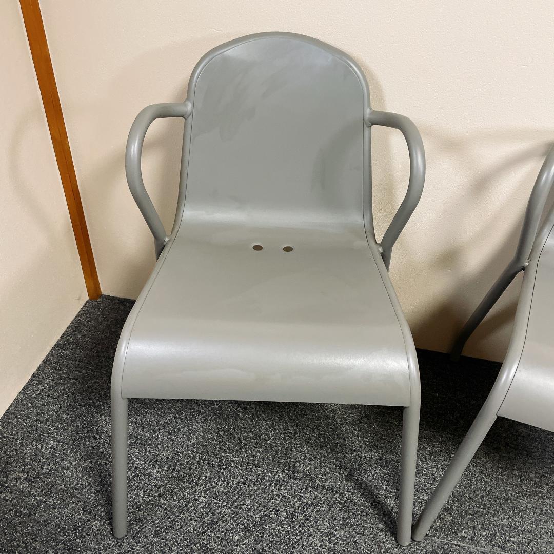 希少　IKEA TUNHOLMEN ガーデンチェア 2脚セット アルミ