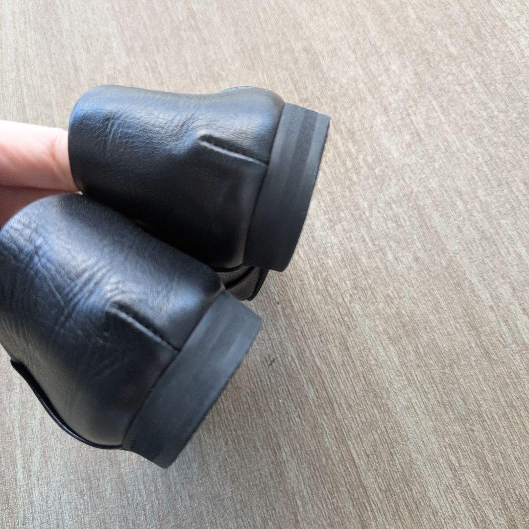 ほぼ新品☆ LE TALON 25cm本革レザースクエアメタルバックルローファー