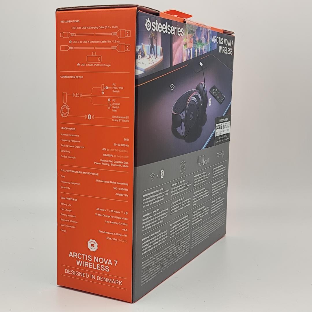 SteelSeries Arctis Nova 7 ゲーミングヘッドセット 黒
