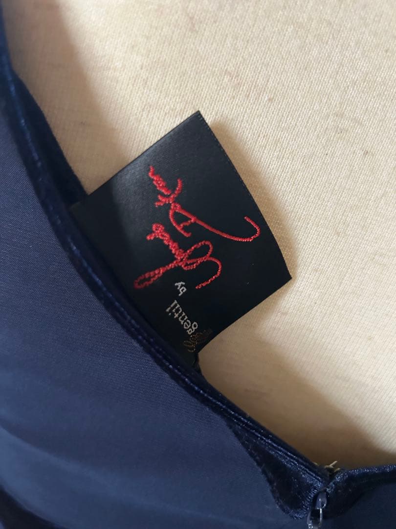 ネイビー社交ダンスドレス Mサイズ