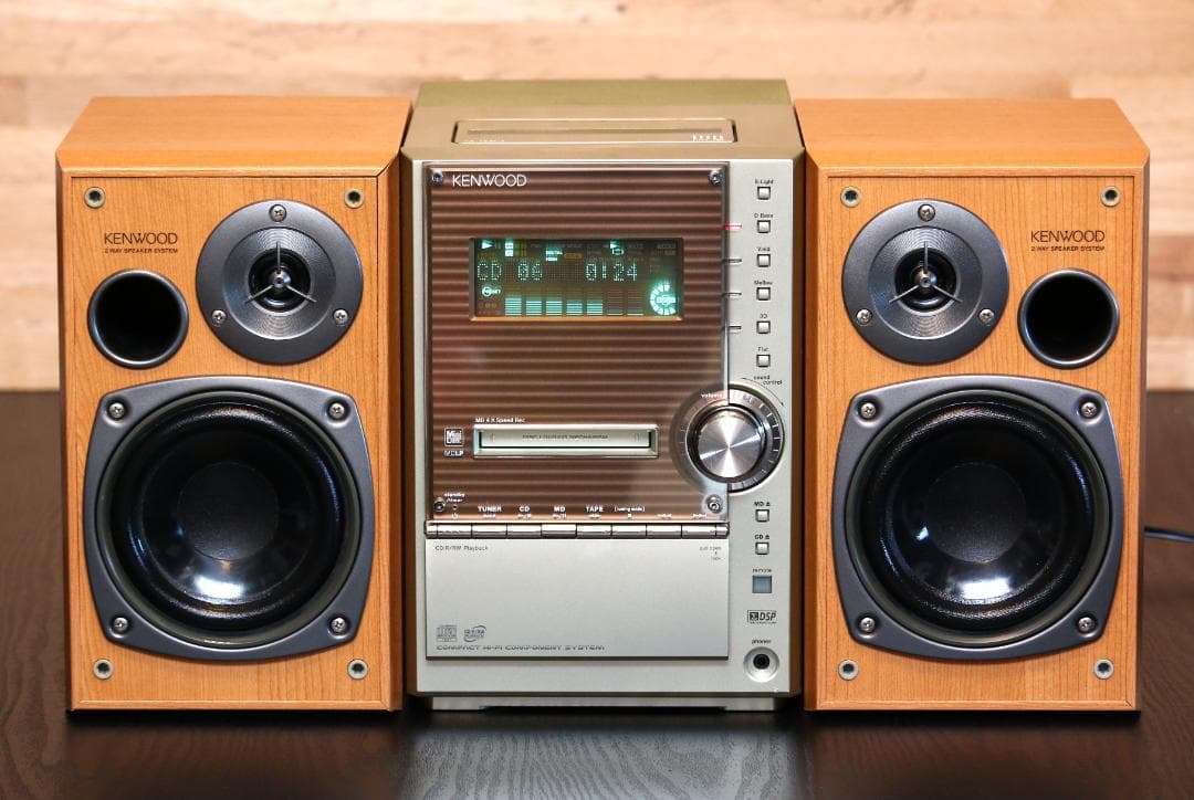 KENWOOD SL3MD CD/MD/TUNER/TAPE　カセットミニコンポ