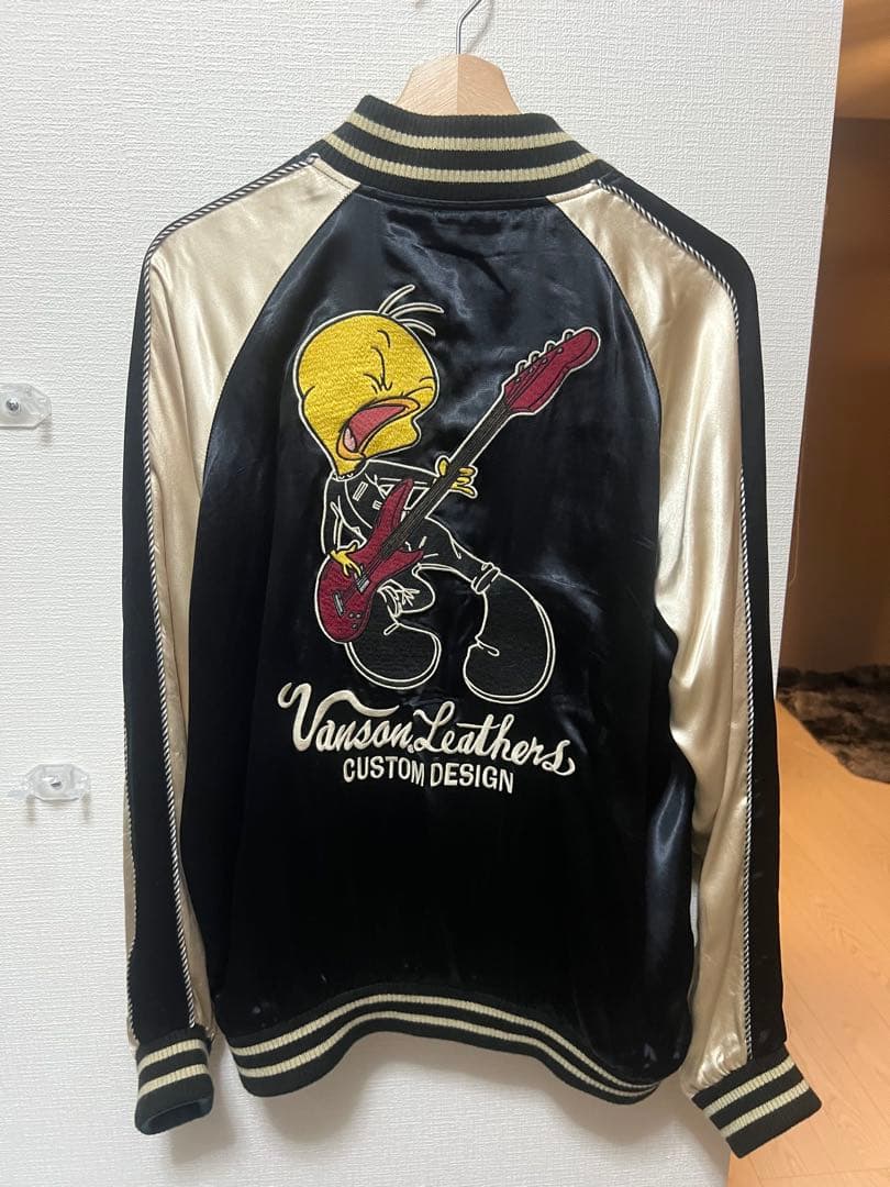 美品　バンソン ルーニー・チューンズ リバーシブル スカジャン バックスバニー