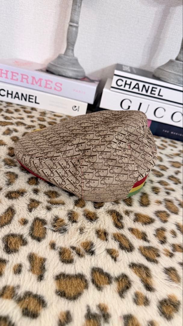 ヴォンテージDIOR モノグラム　ハンチング帽子