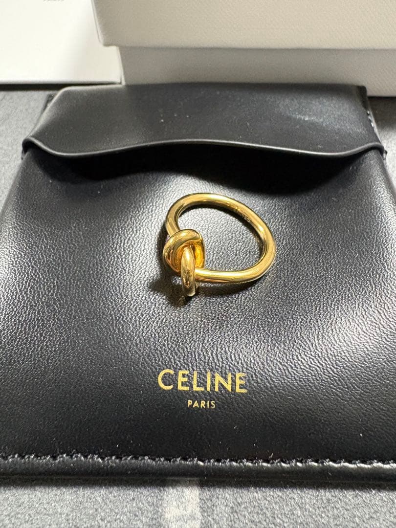 CELINE ノットリング(ゴールド) 50サイズ