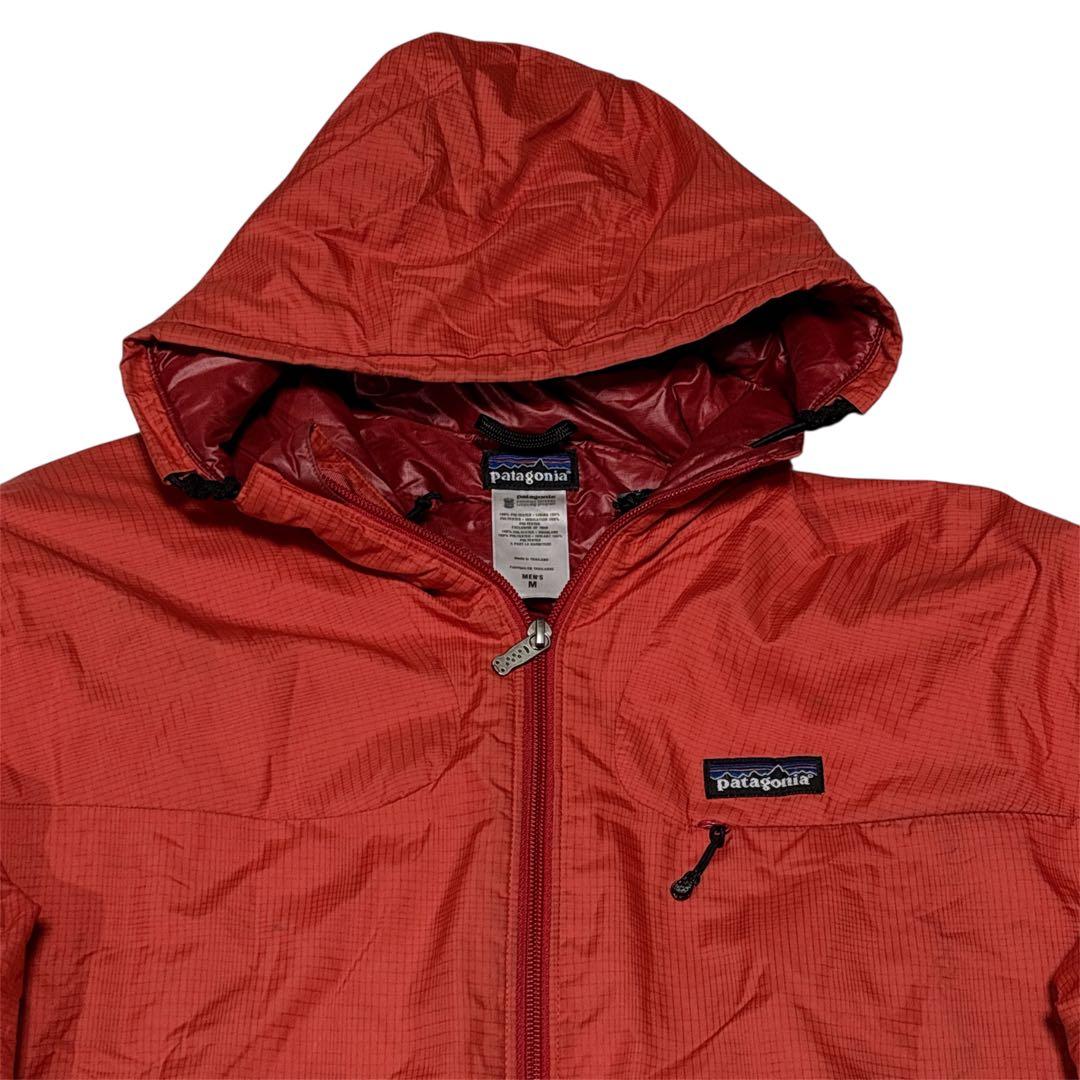 00s Patagonia マイクロパフフーディー オレンジ ジャケット M