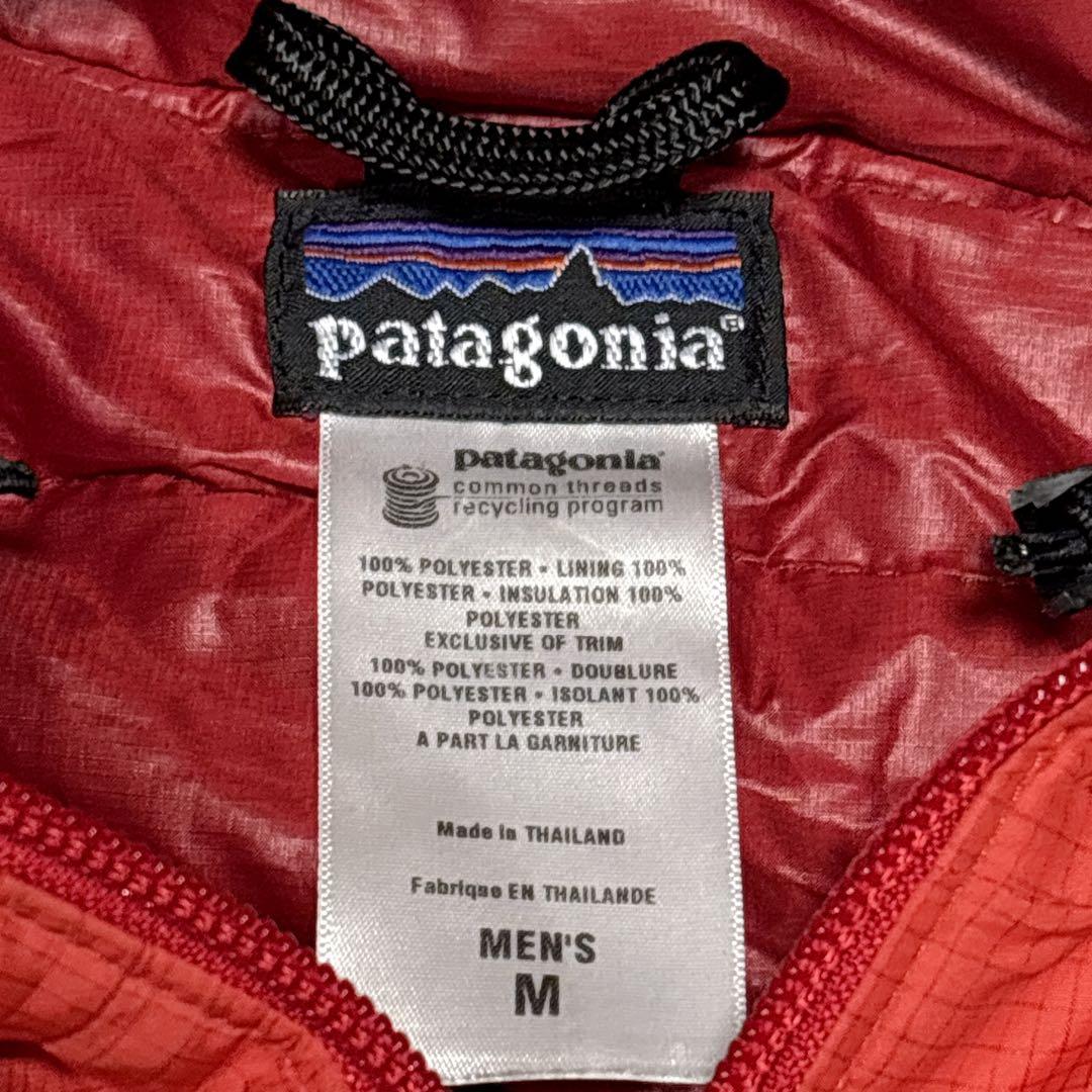 00s Patagonia マイクロパフフーディー オレンジ ジャケット M