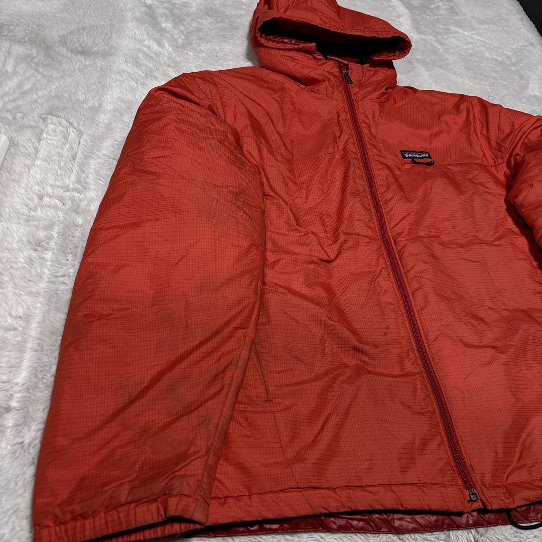 00s Patagonia マイクロパフフーディー オレンジ ジャケット M