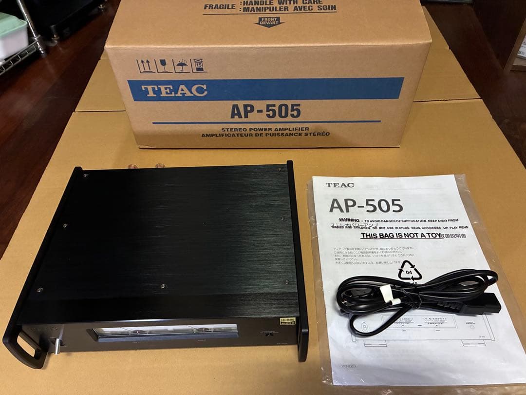 TEAC AP-505 パワーアンプ 元箱あり 動作確認済み
