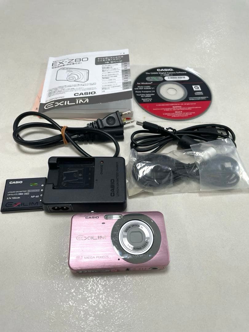 ☆動作確認済☆ CASIO EXILIM EX-Z80 CCD搭載 コンデジ