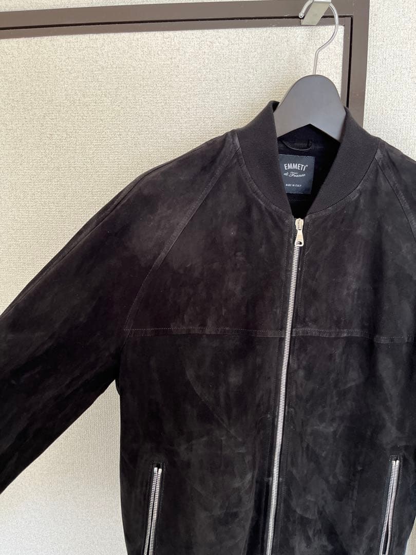 emmeti スエード ブラック　ラグラン