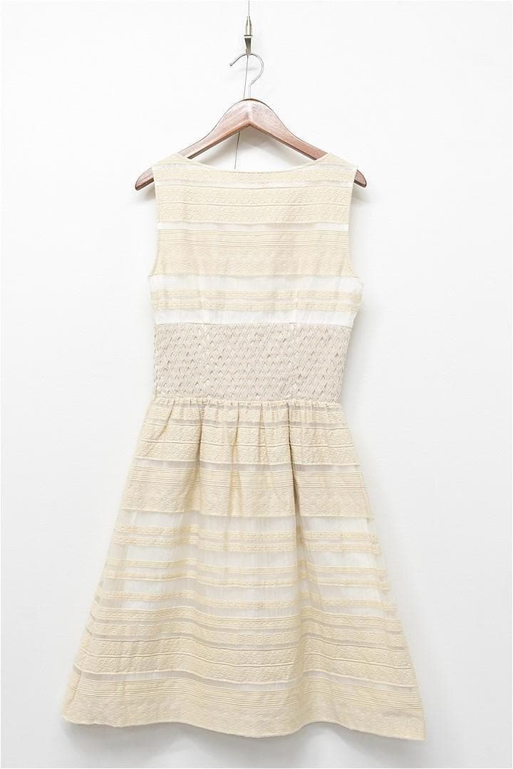 C453/Blumarine ノースリーブワンピース シルク混 総柄 40