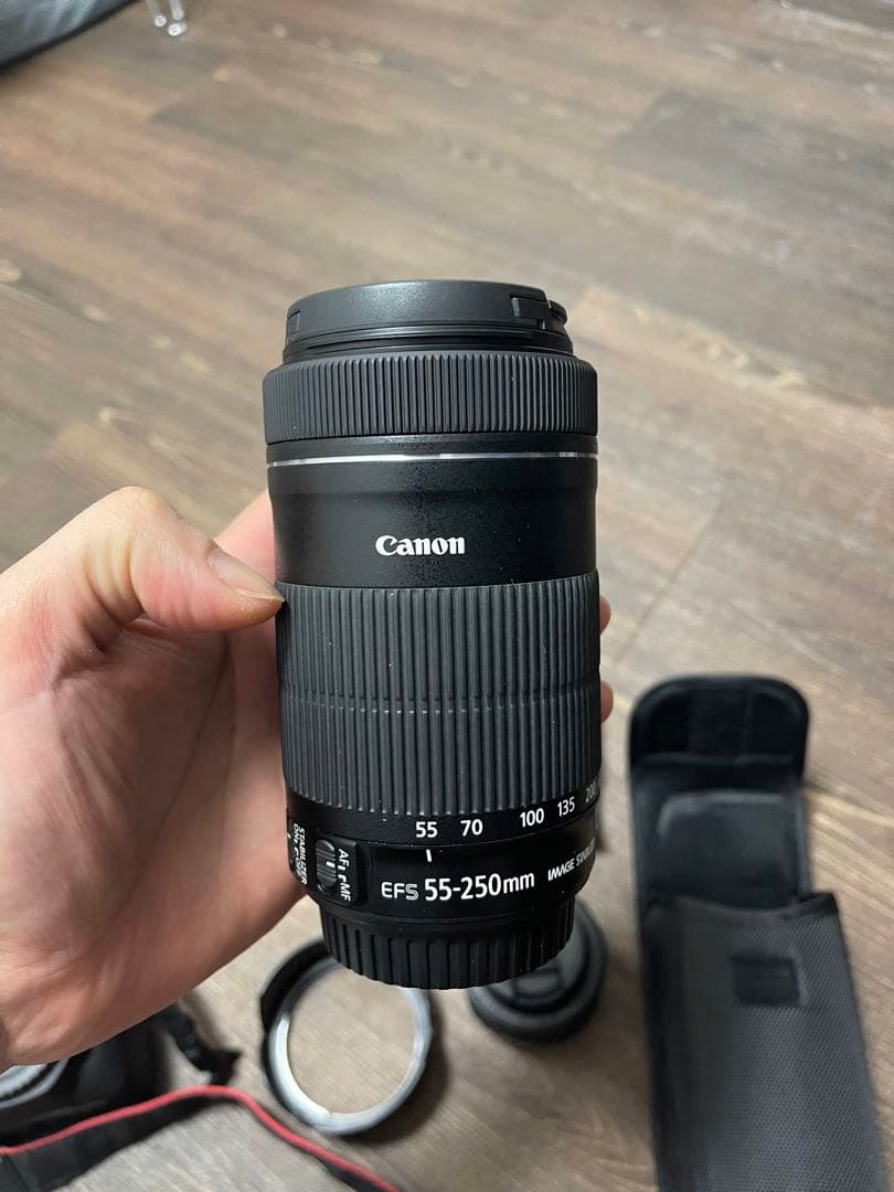 Canon EOS Kiss X9+ EFS 55-250mmレンズ