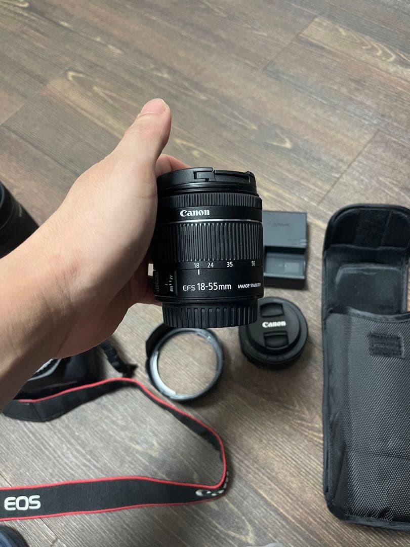 Canon EOS Kiss X9+ EFS 55-250mmレンズ