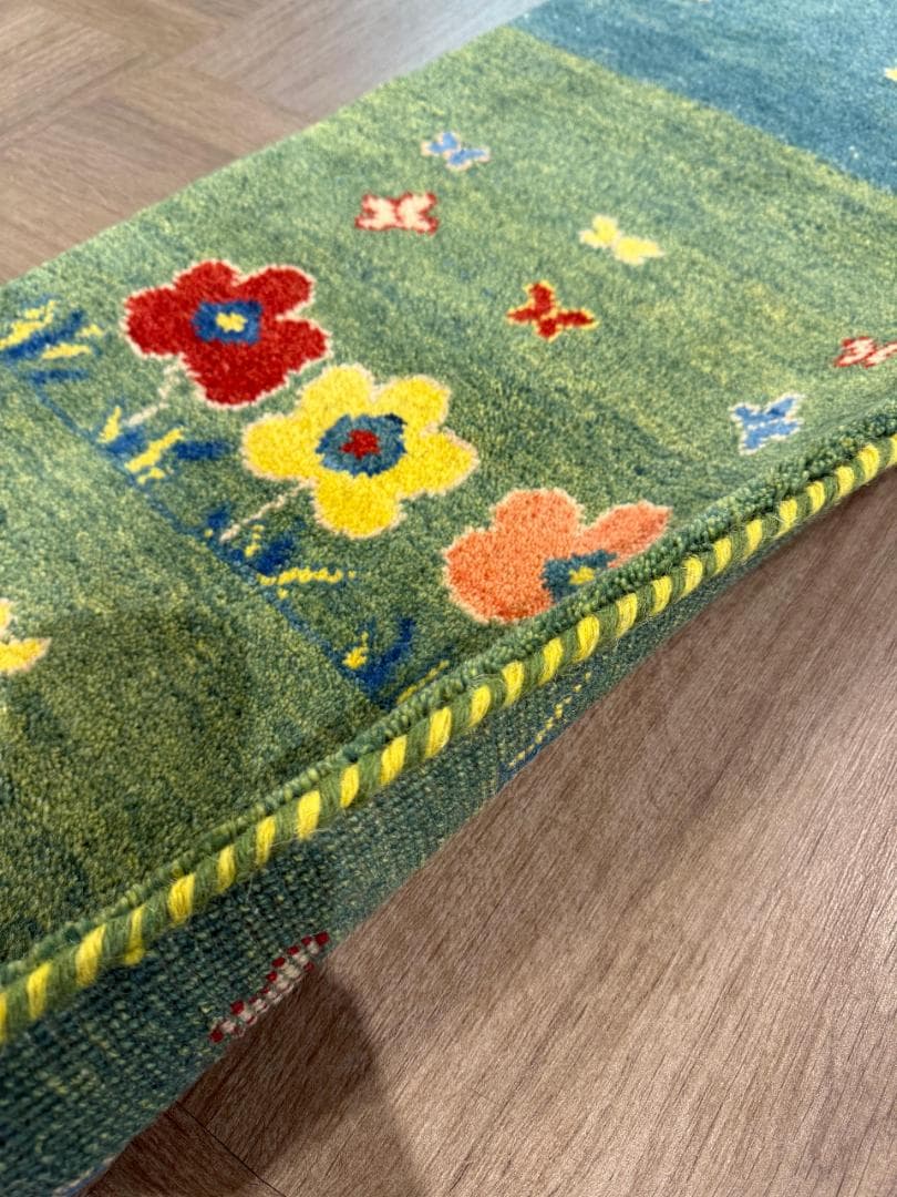 198x50cm ペルシャギャッベ ランナー (ギャベ) ペルシャ絨毯 ギャッベ