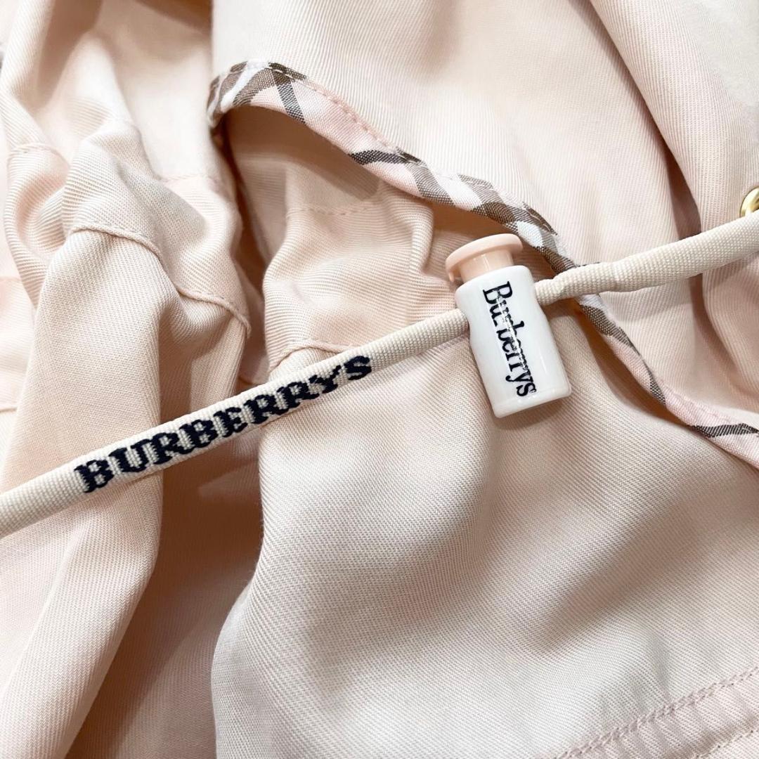 SSR希少 バーバリーズ　ブルゾン　ライトアウター　ピンク　ノバチェック　L