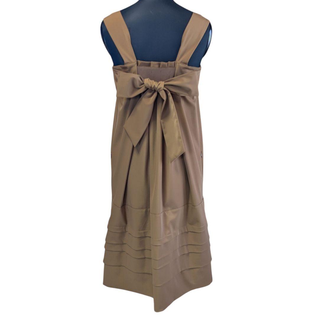 極美品 FOXY フォクシー バックリボン ジャンパーワンピ ひざ丈ワンピース