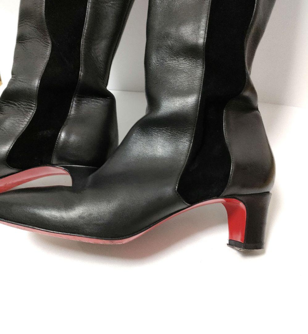 美品❢Christian Louboutin ロングブーツ　革　レザー　ヒール