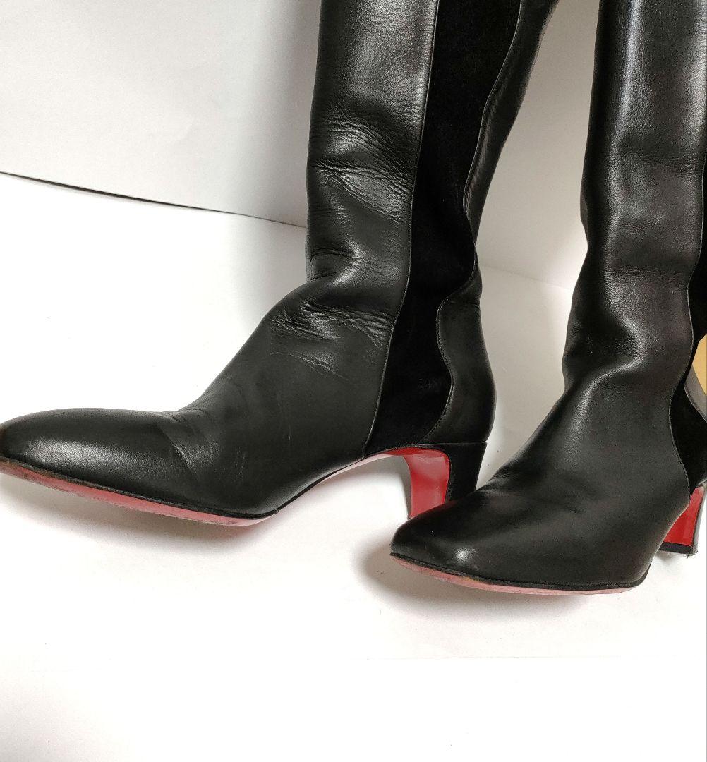美品❢Christian Louboutin ロングブーツ　革　レザー　ヒール