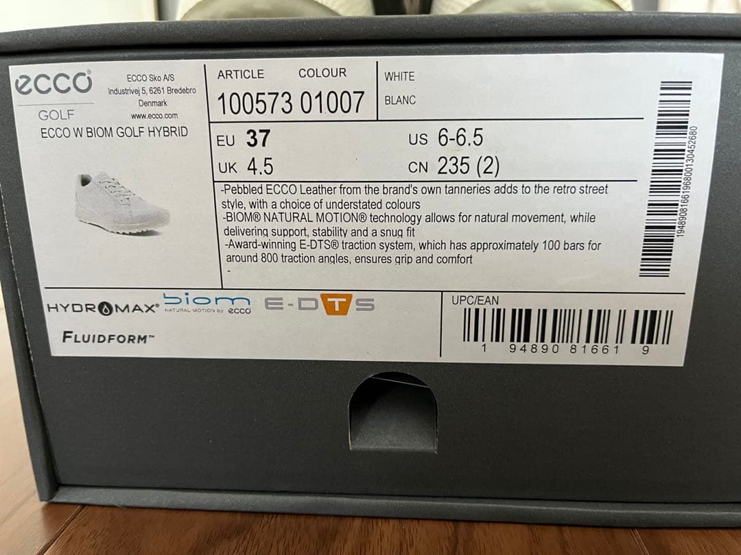 ecco BIOM GOLF HYBRID ゴルフシューズ EU 37