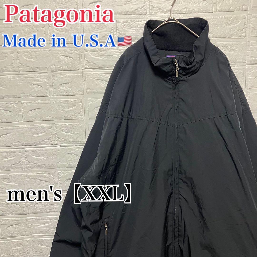 ●F970【US輸入】 シェルドシンチラジャケット ブラック系メンズ【XXL】