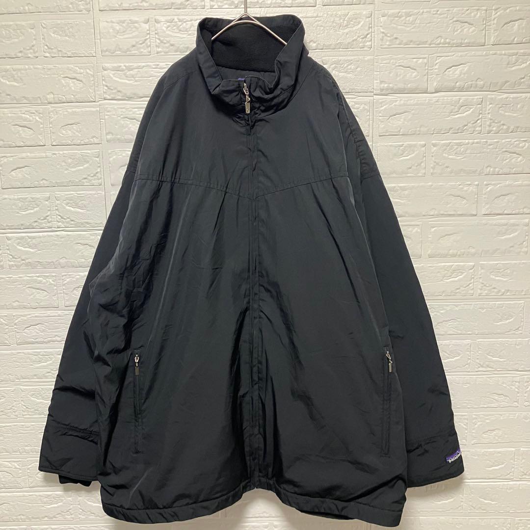 ●F970【US輸入】 シェルドシンチラジャケット ブラック系メンズ【XXL】