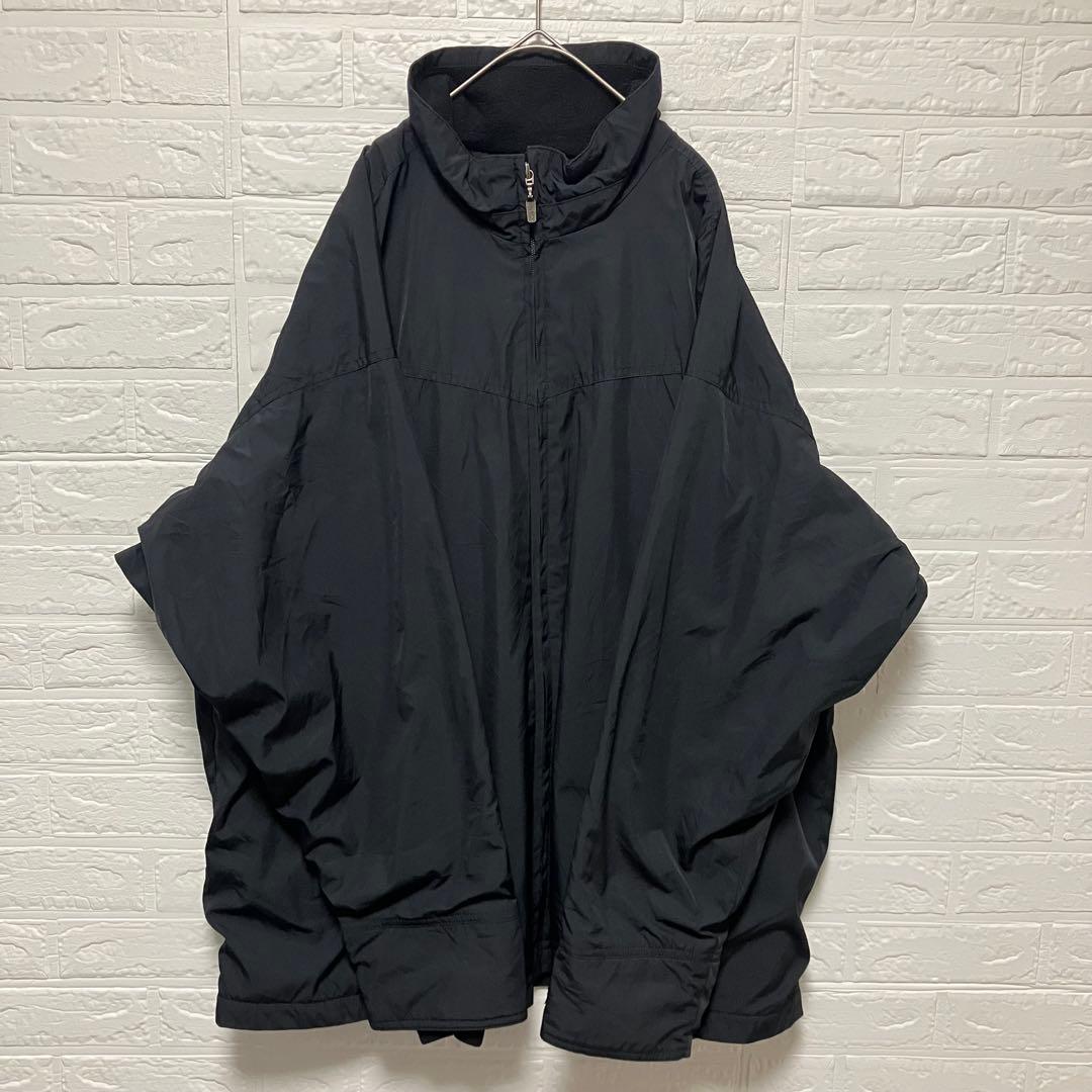 ●F970【US輸入】 シェルドシンチラジャケット ブラック系メンズ【XXL】