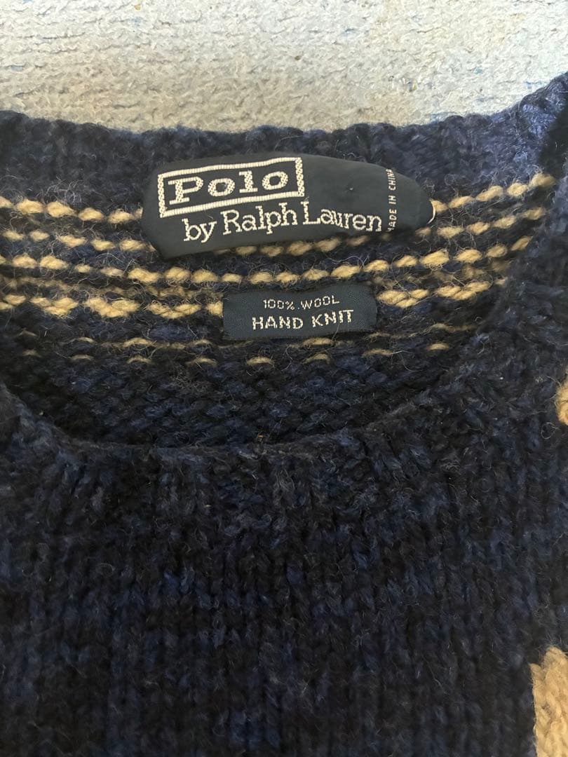 【激レア】ラルフローレン 90s ニット サンダーバード 手編み