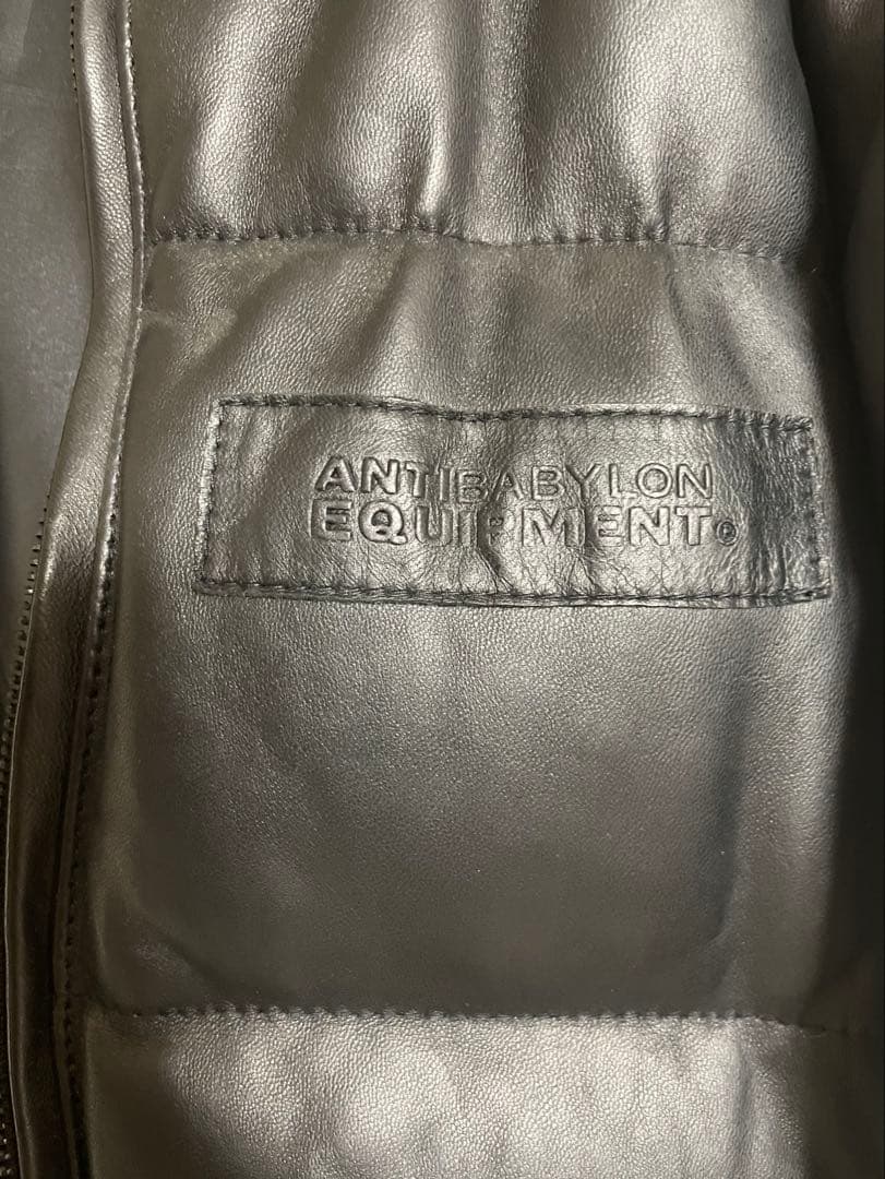 ナイトレイドnitraid レザーダウンジャケット！