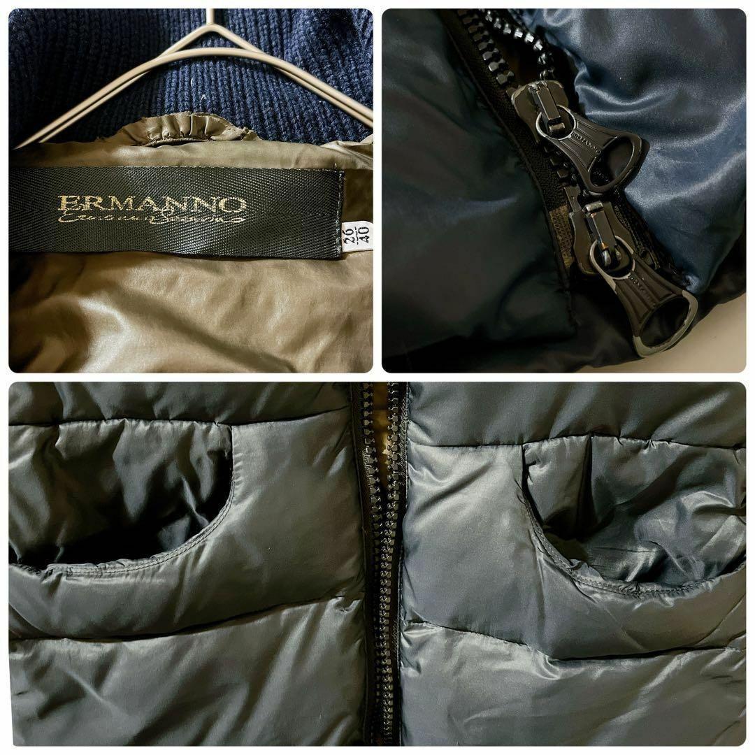 エルマンノシェルヴィーノ　ロングダウンコート　ベルト　アームウォーマー　Aライン